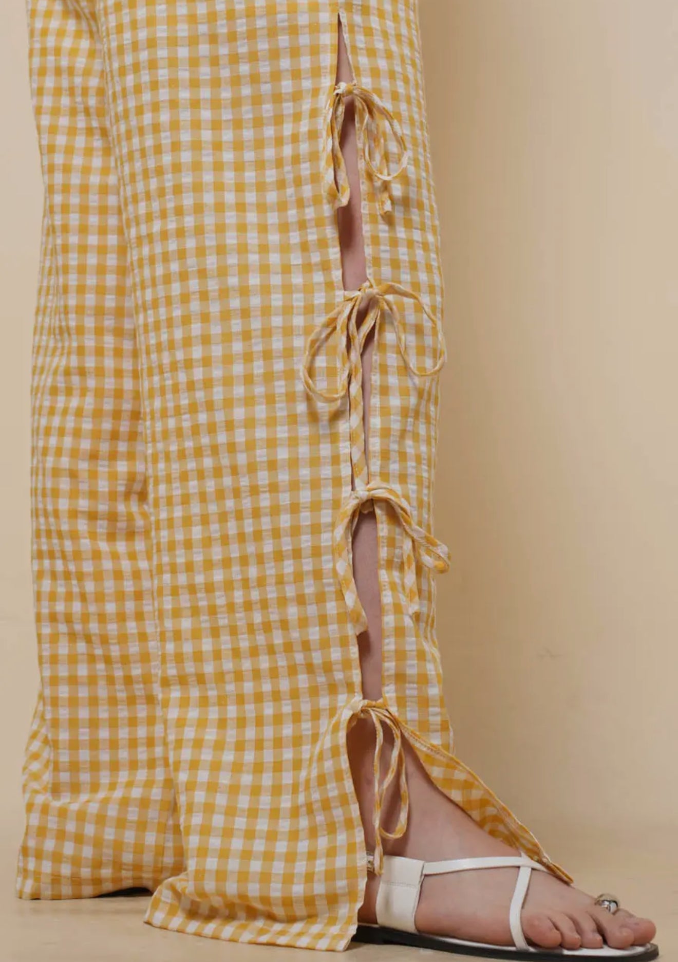 Sweetie | Bow Checkered Pants